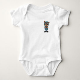 Cute Puppy in a Pocket Baby Bodysuit