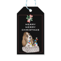 Cute Puppy met kerstlampjes