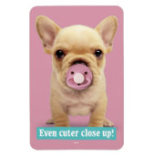 Cute Puppy met Pacifier Magneet (Verticaal)