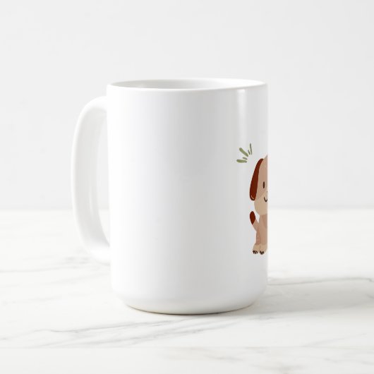 Cute Puppy Monkey Fox Mug (Devant gauche)