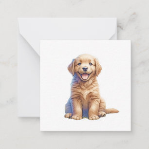 Cute Puppy Notitiekaartje