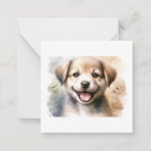 Cute Puppy Notitiekaartje (Voorkant)