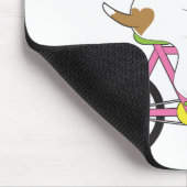 Cute Puppy op Bike Muismat (Hoek)