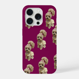 Cute puppy Phone case iPhone 15 Pro Hoesje