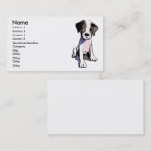Cute puppy pose visitekaartje (Voorkant / Achterkant)