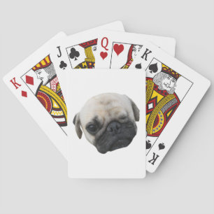 Cute Puppy Pug Dog Friend ... か わ い 子 犬 Pokerkaarten