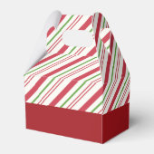 Cute Puppy Pug in een Rode Kerstmis Bedankdoosjes (Achterkant)