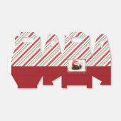 Cute Puppy Pug in een Rode Kerstmis Bedankdoosjes (Uitgevouwen)