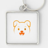Cute Puppy Sleutelhanger (Voorkant)