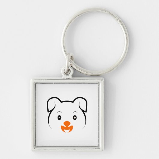 Cute Puppy Sleutelhanger (Voorkant)