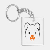 Cute Puppy Sleutelhanger (Voorkant Links)