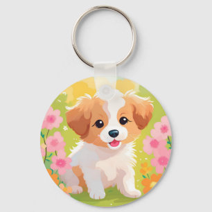 Cute Puppy Sleutelhanger
