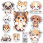 cute puppy stickers (Devant)