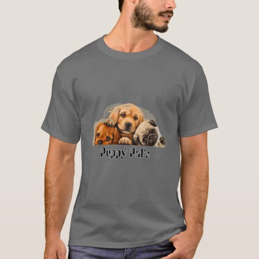 Cute Puppy T-shirt (Voorkant)