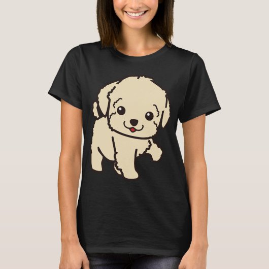 Cute Puppy T-shirt (Voorkant)