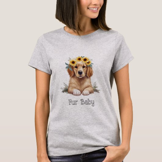 Cute Puppy T-shirt (Voorkant)
