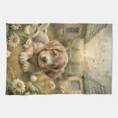 Cute Puppy Theedoek (Horizontaal)