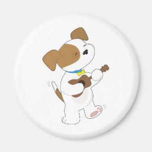 Cute Puppy Ukulele Magneet