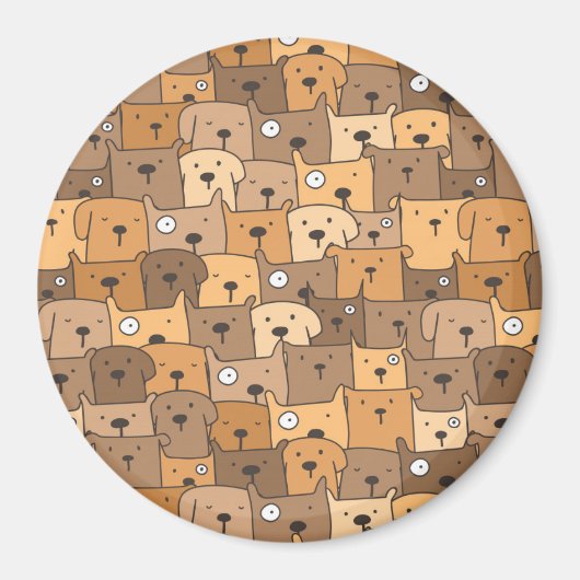 Cute Pups Magneet (Voorkant)