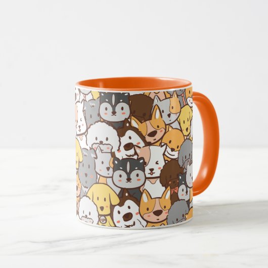 Cute Pups Mug (Devant droit)