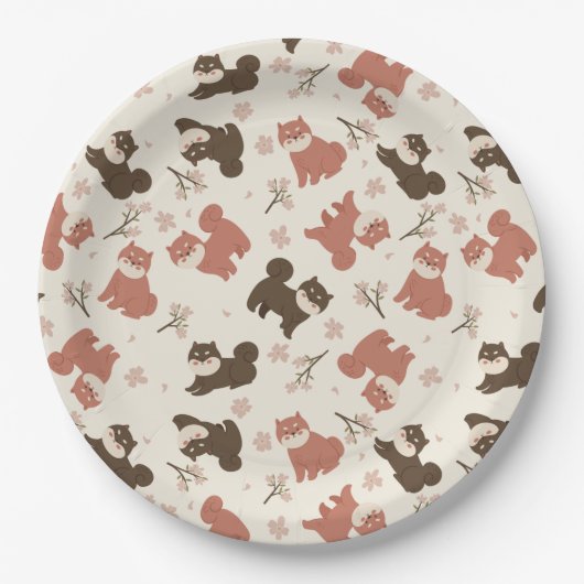 Cute Pups Paper Bord (Voorkant)