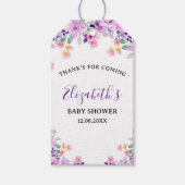 Cute Purple and Pink Spring Flowers Cadeaulabel (Voorkant)