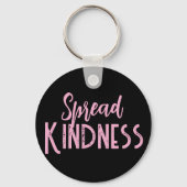 Cute Purple & Black Spread Kindness Key Chain Sleutelhanger (Achterkant)