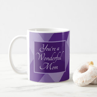 Cute Purple Message for Mom Mother's Day Koffiemok