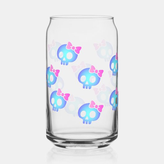 Cute Purple Skull Planner Blikvorm Glas (Voorkant)