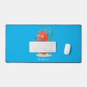 Cute pygmy seahorse cartoon bureaumat (Keyboard & Muis)