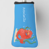 Cute pygmy seahorse cartoon golfheadcover (Draai 90)