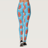 Cute pygmy seahorse cartoon leggings (Achterkant)