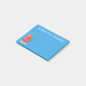 Cute pygmy seahorse cartoon post-it® notes (Schuin)