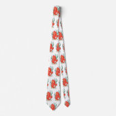 Cute pygmy seahorse cartoon stropdas (Voorkant)