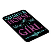 Cute Quarter Horse Girl Magneet (Rechterzijde)