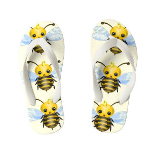 Cute Queen Bee Kinder Teenslippers