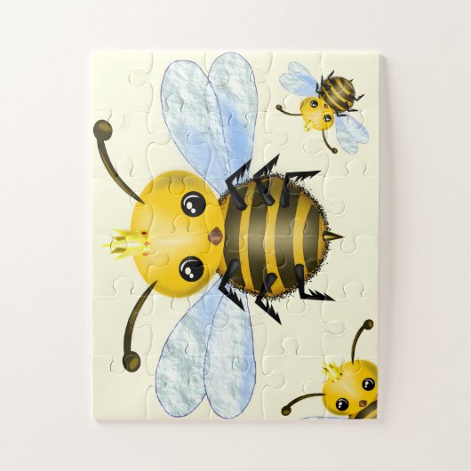 Cute Queen Bee Legpuzzel (Verticaal)