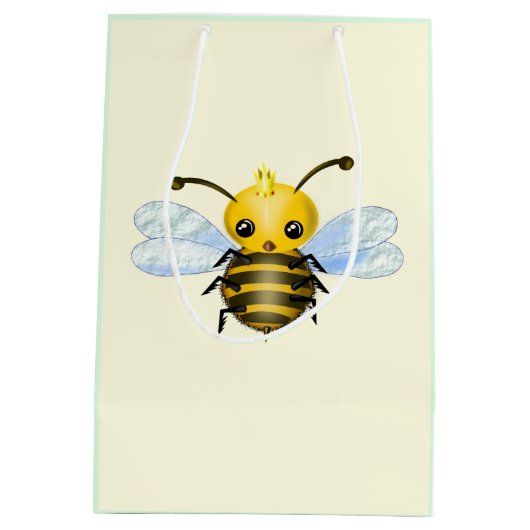 Cute Queen Bee Medium Cadeauzakje (Achterkant)