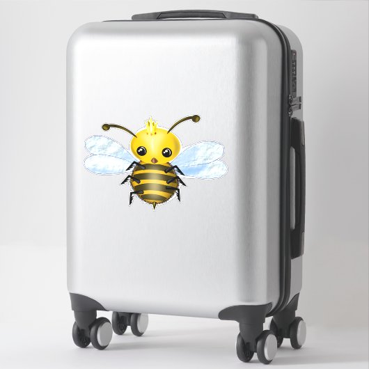 Cute Queen Bee Sticker (Koffer)
