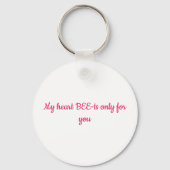 cute queen bee valentine  sleutelhanger (Achterkant)