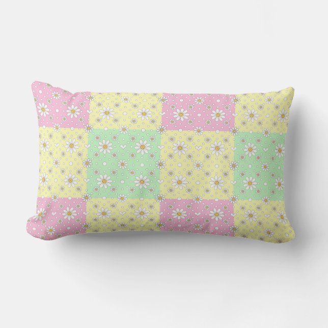 Cute Quilt Patterned Pillow Kussen (Voorkant)