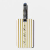 Cute Quirky Whimsical Mouses-Stripes Bagagelabel (Achterkant verticaal)