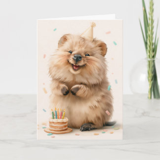 Cute Quokka Gelukwenskaart Verjaardag Kaart