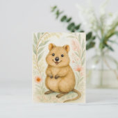 Cute Quokka Printemps Été Kangaroo Animal Carte po (Debout devant)