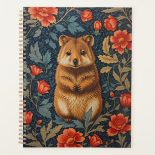 Cute Quokka William Morris Inspiré Floral