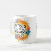Cute quote. Artist coffee mug (Devant gauche)