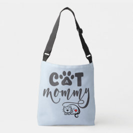 Cute Quote "Cat mammie" Crossbody Tas