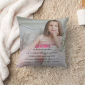 Cute quote fotodochter werpt pillow kussen (Deken)