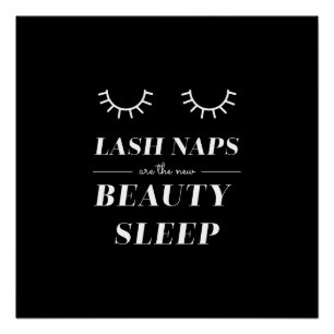 Cute Quote Funny Lash Nap Posters Perfect Poster