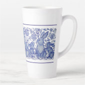 Cute Rabat Famille Bleu Blanc Delft Dedham Mug (Droite)